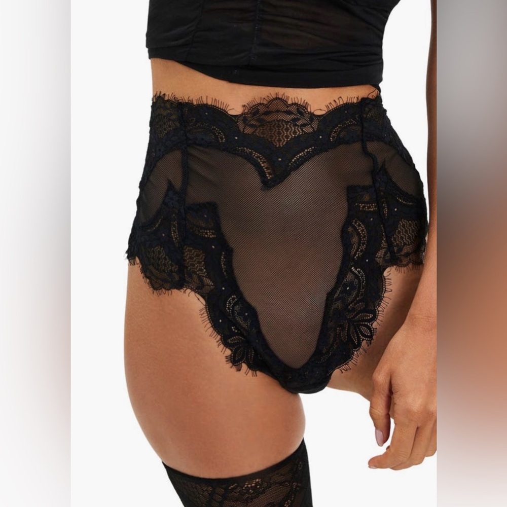 FREE PEOPLE- Nolita High Rise Briefs, Black, XS